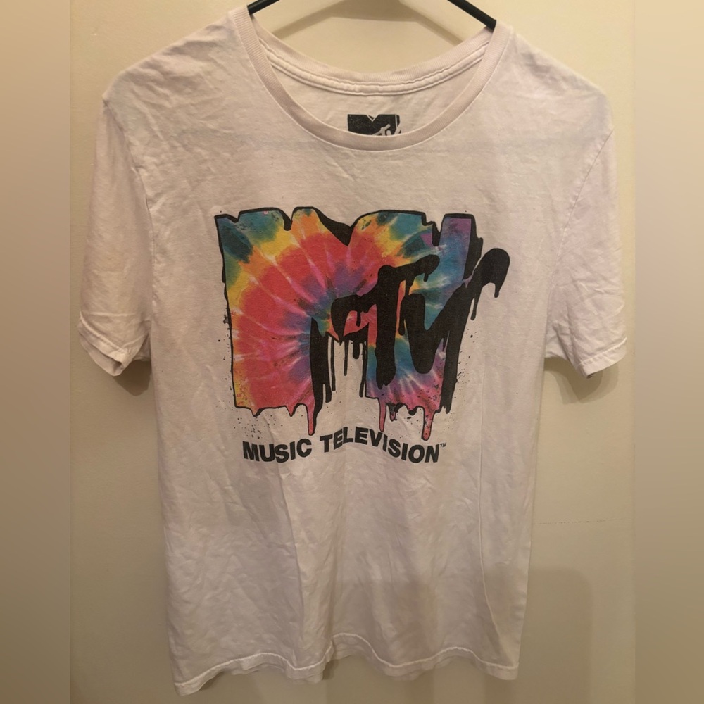 MTV Groovy Tie-Dye Logo Graphic T-Shirt